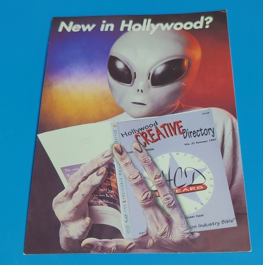1997 Hollywood Creative Directory Alien Post Card 2